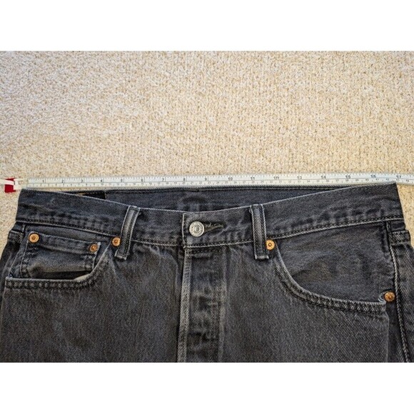 Levi's 501 XX Black Jeans 34x34 Leg Straight Button Fly - Picture 5 of 7